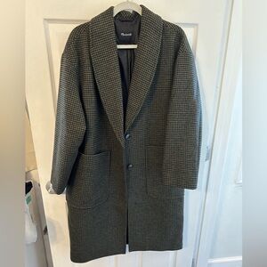 Madewell Carlton Coat in Houndstooth Women’s Large